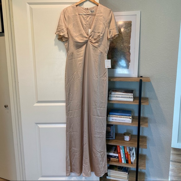 Show Me Your Mumu Rome Twist Gown Champagne - Picture 2 of 10